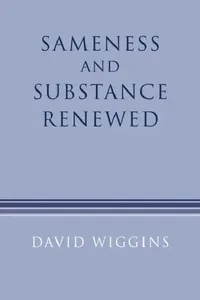 Buy Sameness and Substance Renewed (English, David Wiggins) — BookShops.in