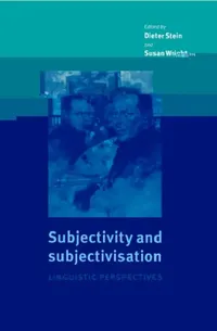 Buy Subjectivity and Subjectivisation (English, Dieter Stein | Susan Wright) — BookShops.in