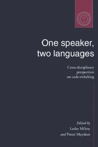 Buy One Speaker, Two Languages (English, Lesley Milroy | Pieter Muysken | Pieter Muysken) — BookShops.in