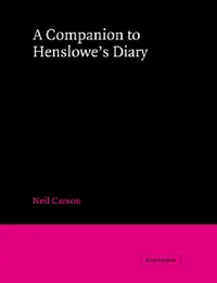 Buy A Companion to Henslowe's Diary (English, Neil Carson) — BookShops.in