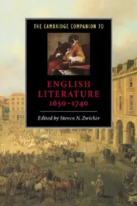 Buy The Cambridge Companion to English Literature, 1650 1740 (English, Steven N. Zwicker | Zwicker Steven N. | Jessica Munns) — BookShops.in
