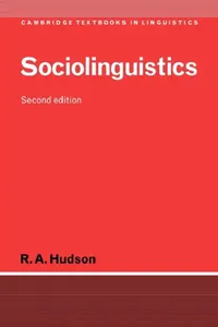 Buy Sociolinguistics (English, R. A. Hudson | Richard a. Hudson | S. R. Anderson) — BookShops.in