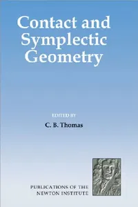 Buy Contact and Symplectic Geometry (English, C. B. Thomas | Charles Benedict Thomas) — BookShops.in