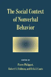 Buy The Social Context of Nonverbal Behavior (English, Pierre Philippot | Eric J. Coats | Erik J. Coats) — BookShops.in