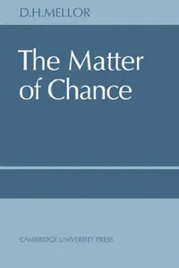 Buy The Matter of Chance (English, D. H. Mellor | Mellor | Mellor D. H.) — BookShops.in