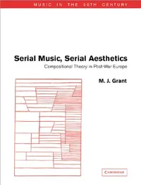 Buy Serial Music, Serial Aesthetics (English, M. J. Grant | Arnold Whittall) — BookShops.in