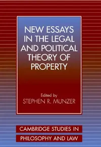 Buy New Essays in the Legal and Political Theory of Property (English, Stephen R. Munzer | Gerald Postema | Jules L. Coleman) — BookShops.in