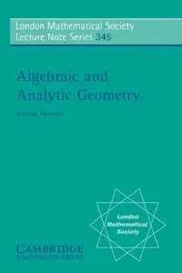 Buy Algebraic and Analytic Geometry (English, Amnon Neeman) — BookShops.in