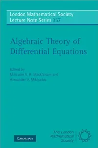 Buy Algebraic Theory of Differential Equations (English, Malcolm A. H. MacCallum | Alexander V. Mikhailov) — BookShops.in