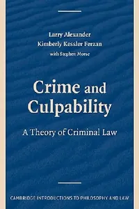 Buy Crime and Culpability (English, Larry Alexander | Kimberly Kessler Ferzan | Stephen J. Morse) — BookShops.in