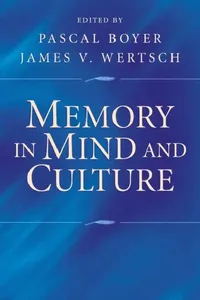 Buy Memory in Mind and Culture (English, Pascal Boyer | James V. Wertsch) — BookShops.in
