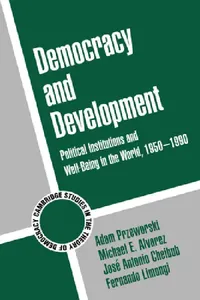 Buy Democracy and Development (English, Adam Przeworski | Michael E. Alvarez | Jose Antonio Cheibub) — BookShops.in