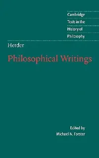 Buy Herder (English, Johann Gottfried Herder | Herder Johann Gottfried Von | Michael N. Forster) — BookShops.in