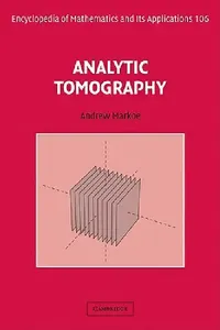 Buy Analytic Tomography (English, Andrew Markoe) — BookShops.in