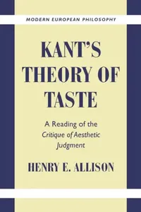 Buy Kant's Theory of Taste (English, Henry E. Allison | Robert B. Pippin) — BookShops.in