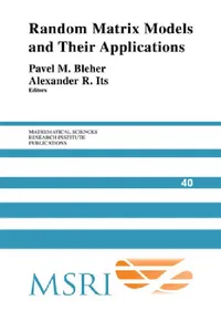 Buy Random Matrix Models and Their Applications (English, Pavel Bleher | Alexander Its) — BookShops.in