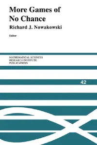 Buy More Games of No Chance (English, Richard J. Nowakowski | Silvio Levy) — BookShops.in