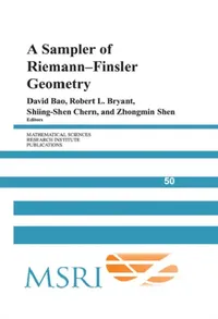 Buy A Sampler of Riemann-Finsler Geometry (English, David Bao | Robert L. Bryant | Shiing-Shen Chern) — BookShops.in