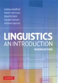 Buy Linguistics (English, Andrew Radford | Martin Atkinson | David Britain) — BookShops.in