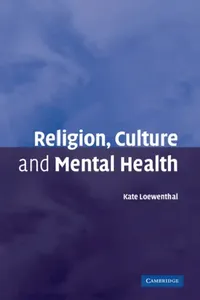Buy Religion, Culture and Mental Health (English, Kate Loewenthal) — BookShops.in