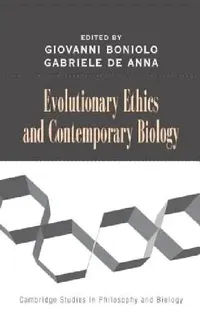 Buy Evolutionary Ethics and Contemporary Biology (English, Giovanni Boniolo | Gabriele de Anna) — BookShops.in