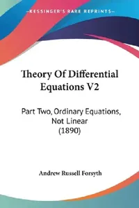 Buy Theory Of Differential Equations V2 (English, Andrew Russell Forsyth) — BookShops.in