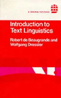 Buy Introduction to Text Linguistics (English, Robert De Beaugrande | Wolfgang U. Dressler) — BookShops.in