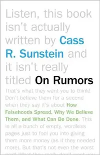 Buy On Rumors (English, Cass R. Sunstein) — BookShops.in