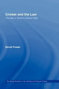 Buy Cricket and the Law (English, David Fraser) — BookShops.in