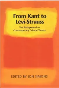 Buy From Kant to Levi-Strauss (English, Jon Simons) — BookShops.in