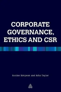 Buy Corporate Governance Ethics and Csr (English, Justine Simpson | John R. Taylor) — BookShops.in
