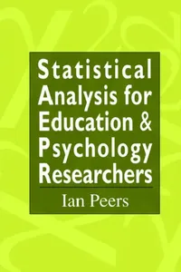 Buy Statistical Analysis for Education and Psychology Researchers (English, Ian Peers) — BookShops.in