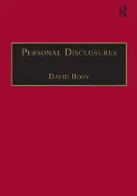 Buy Personal Disclosures (English, David Booy) — BookShops.in