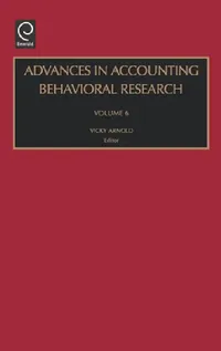 Buy Advances in Accounting Behavioral Research (English, Vicky Arnold) — BookShops.in