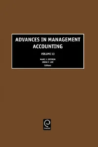 Buy Advances in Management Accounting (English, Marc J. Epstein | John Y. Lee) — BookShops.in