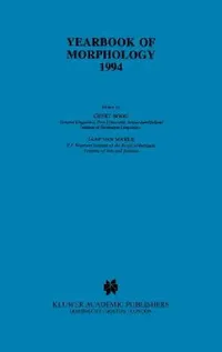 Buy Yearbook of Morphology 1994 (English, Geert Booij | Jaap Van Marle) — BookShops.in
