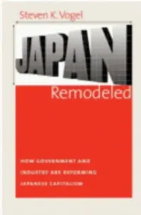 Buy Japan Remodeled (English, Steven K. Vogel) — BookShops.in
