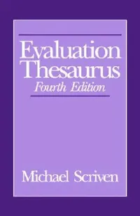 Buy Evaluation Thesaurus (English, Michael Scriven) — BookShops.in