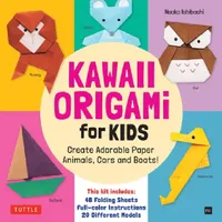 Buy Kawaii Origami for Kids Kit by Naoko Ishibashi (Tuttle Pub, 2023) – 20 Cute Paper Models with 48 Folding Sheets & Full-Color Instructions, Paperback, English — BookShops.in