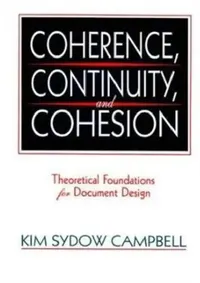 Buy Coherence, Continuity, and Cohesion (English, Kim Sydow Campbell) — BookShops.in