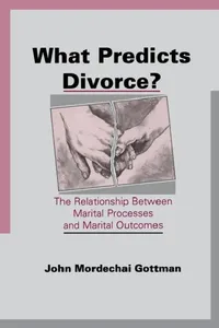 Buy What Predicts Divorce? (English, John Mordechai Gottman) — BookShops.in