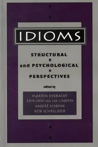 Buy Idioms (English, Martin Everaert) — BookShops.in