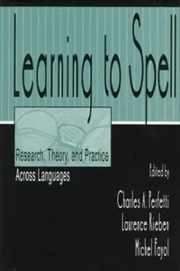 Buy Learning to Spell (English, Charles A. Perfetti) — BookShops.in