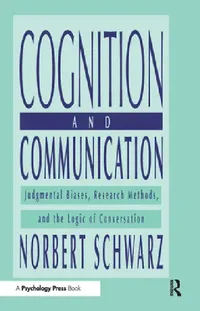 Buy Cognition and Communication (English, Norbert Schwarz) — BookShops.in