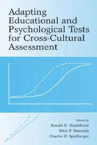 Buy Adapting Educational and Psychological Tests for Cross-Cultural Assessment (English, Ronald K. Hambleton) — BookShops.in