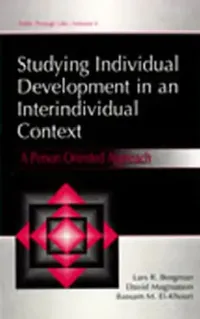 Buy Studying individual Development in An interindividual Context (English, Lars R. Bergman | David Magnusson | Bassam M. El Khouri) — BookShops.in