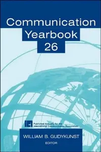 Buy Communication Yearbook 26 (English, William B. Gudykunst) — BookShops.in