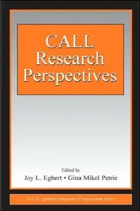 Buy CALL Research Perspectives (English, Joy L. Egbert | Gina Mikel Petrie) — BookShops.in