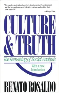 Buy Culture & Truth (English, Renato Rosaldo) — BookShops.in