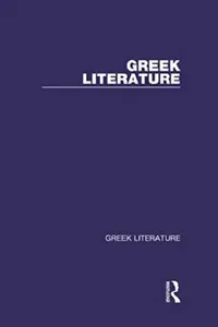Buy Greek Literature (English, Nagy Gregory) — BookShops.in